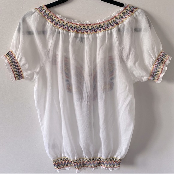 Twentyone embroidered boho/hippie blouse - Picture 2 of 3